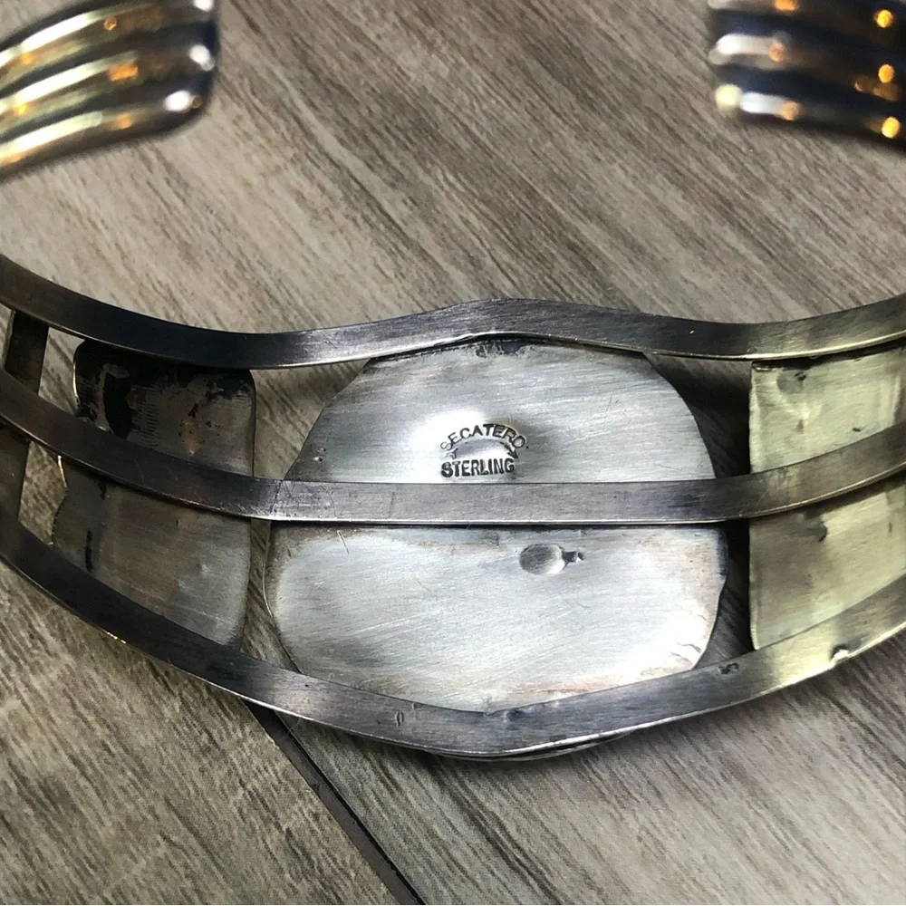 ❤️Red Spiny Oyster Sterling Cuff Bracelet - Picture 7 of 10